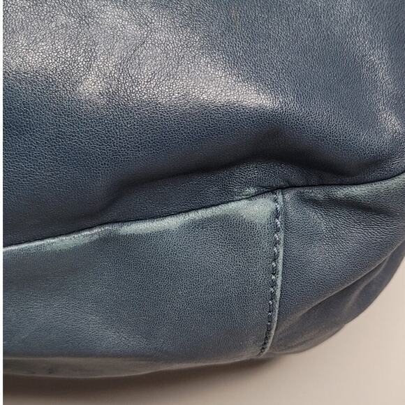 Lockheart Navy Blue Natalia Convertible Wide Bottom 3D Embellished Handbag - Picture 11 of 12